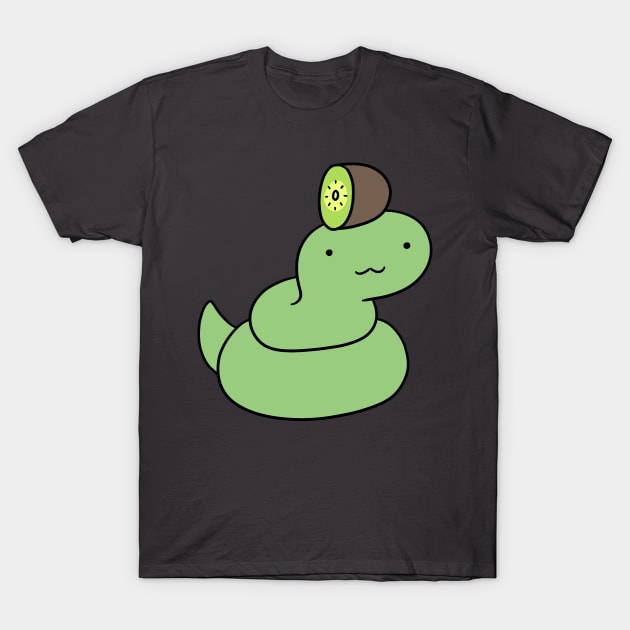 Kiwi Fruit Snake T-Shirt by saradaboru